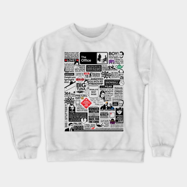 Wise Words From The Office - The Office Quotes (Variant) Crewneck Sweatshirt by huckblade